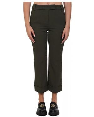 Marella Cropped Trousers - Black