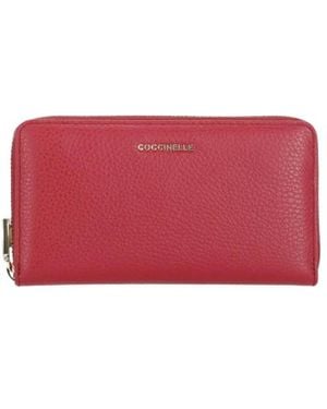 財布・小物その他 COCCINELLE Woman Wallet Burgundy E2MW5172101 R16 Metallic Soft | Coccinelle®