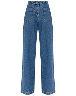 Etro Wide Jeans - Azul