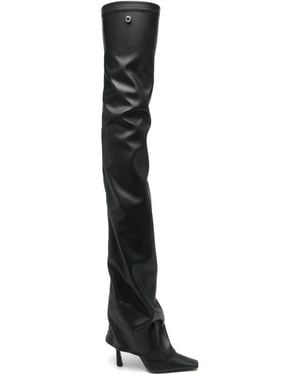 The Attico Thigh High Boot 'Robin Otk' - Black