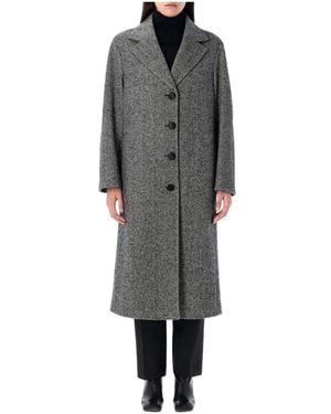 Dolce & Gabbana Single-Breasted Coats - Grigio