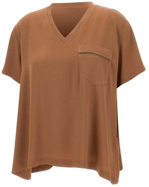 Fabiana Filippi T-Shirts - Brown