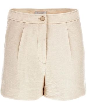 Guess Straight Shorts Mit Taschen - Natur