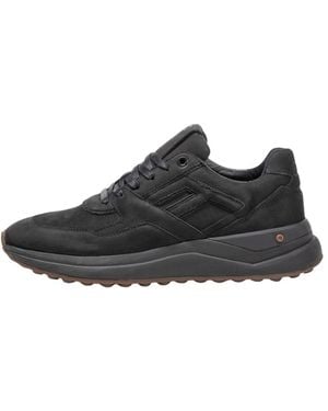 Floris Van Bommel Schoenen ,Zwart ,Suède De Trikker