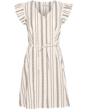 Ichi Short Dresses - Natural
