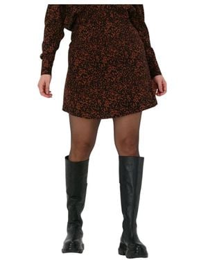 Another Label Bruine Mini Rok Warme Stijl