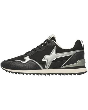 W6yz Schoenen ,Zwart ,Leer Jet-W Sneakers