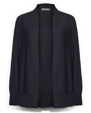 Elena Miro Offener Cardigan Aus Viskosemischung - Blau