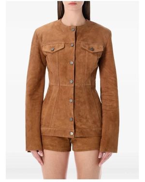 Haikure Leather Jackets - Brown