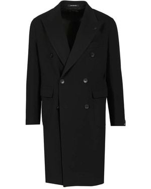 Tagliatore Double-Breasted Coats - Black