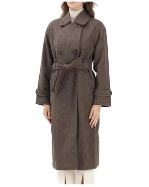 ONLY Belted Coats - Marrone