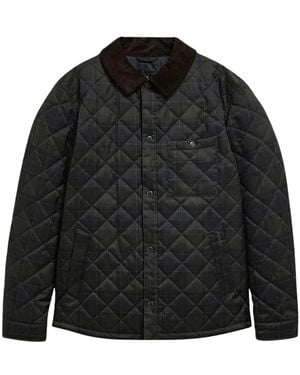 Barbour Tartan Shirt Quilted Jacket - Zwart