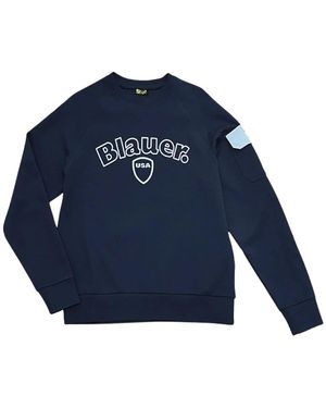 Blauer Marine Clay-Sweatshirt - Blau