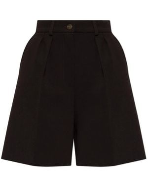 Max Mara Korte Broeken ,Bruin ,Shorts - Zwart