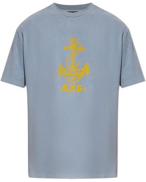 A.P.C. T-Shirts - Blu