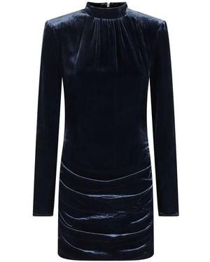 ROTATE BIRGER CHRISTENSEN Refined Ruching Mini Dress - Blue