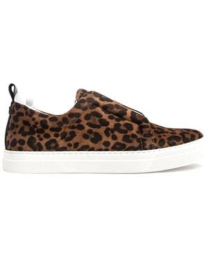 Pierre Hardy Leopard black sneakers - Braun