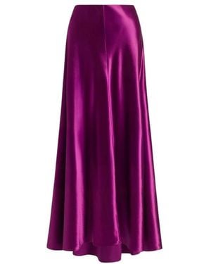 Alberta Ferretti Maxi Skirts - Purple