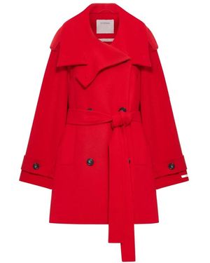 Sportmax Trench Coats - Red