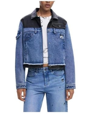 Desigual Blauwe Button-Up Blazer