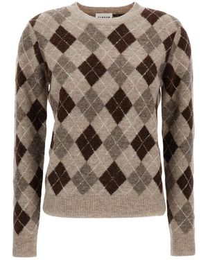 P.A.R.O.S.H. Truien & Vesten ,Veelkleurig ,Round-Neck Truien - Bruin