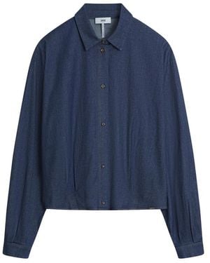 Cinque Citerno Cropped Bluse - Blauw