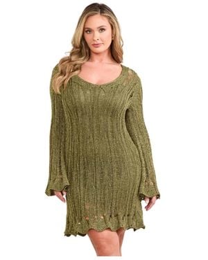 Marciano Knitted Dresses - Green