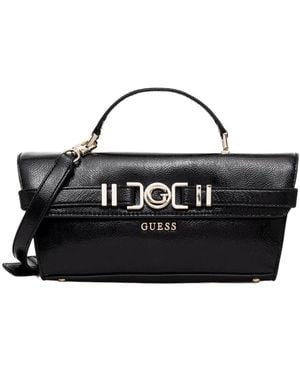 Guess Cirene Top Handle Flap Bag - Zwart