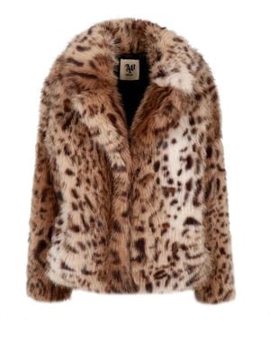Aniye By Jassen ,Veelkleurig ,Leer Roxette Jacket - Bruin