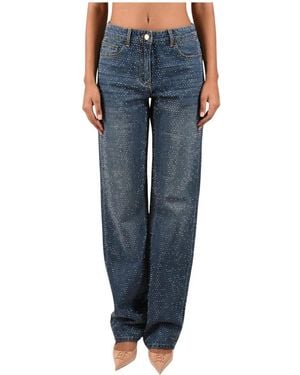 Elisabetta Franchi Loose Fit Jeans - Blue