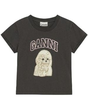 Ganni T-Shirts - Black