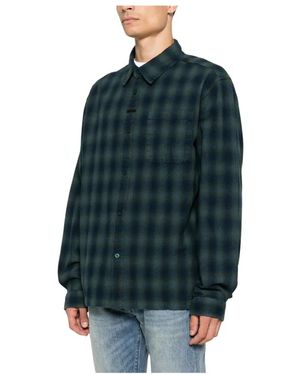 Represent Overhemden ,Veelkleurig ,Casual Plaid Overhemd - Blauw
