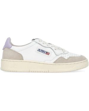 Autry Schoenen ,Veelkleurig ,Katoen Medalist Lage Sneakers - Wit