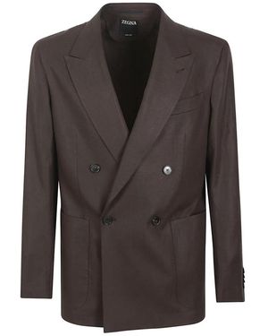 ZEGNA Blazers - Brown