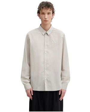 Maison Kitsuné Overhemden ,Katoen Handwriting Casual Shirt - Grijs