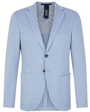 Joop! Jerseyjacke Mit Bestickten Taschen - Blau
