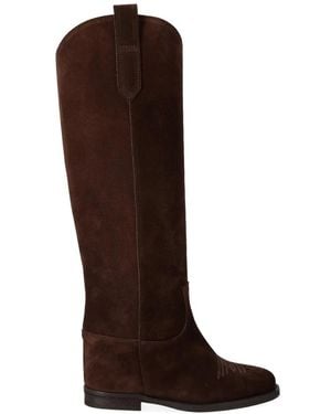 Via Roma 15 Cowboy Boots - Brown