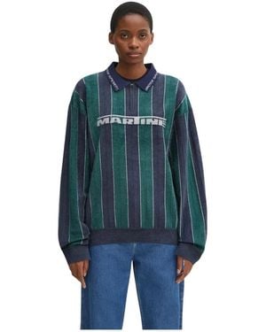 Martine Rose Sporty Logo Polo - Blauw