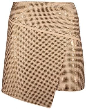 ANDREA ADAMO Short Skirts - Natural