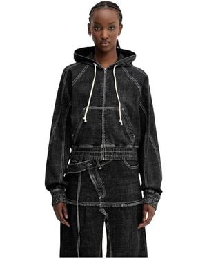 OTTOLINGER Multiline Denim Jacket - Schwarz
