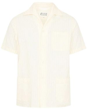 Maison Margiela Short Sleeve Shirts - White