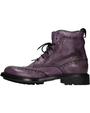 Hundred 100 Lace-Up Boots - Morado