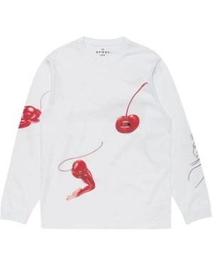Edwin Long Sleeve T-Shirts - White