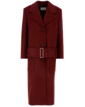 Ferragamo Belted Coats - Red