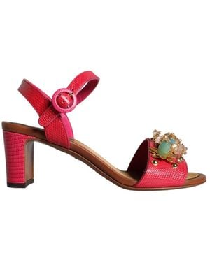 Dolce & Gabbana High Heel Sandals - Red