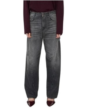 People Loose-Fit Jeans - Gray