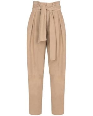 Balmain Tapered Trousers - Natural