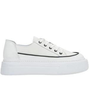 ESTRO Schoenen ,Wit ,Leer Platform Sneakers