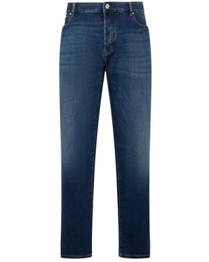 Moorer Slim Fit Jeans - Blue