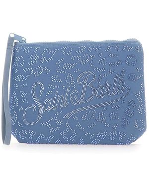 MC2 Saint Barth Tassen ,Blauw ,Aline Strass Pouch